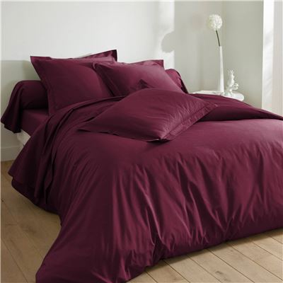 Housse de couette 140x200 - violet aubergine