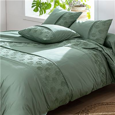 Housse de couette 140x200 - vert sauge