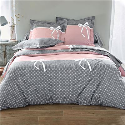 Housse de couette 200x200 - rose bois de rose