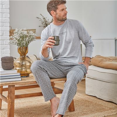 Pyjama XXL - gris chiné