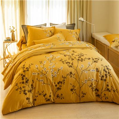 Housse de couette 140x200 - jaune ocre