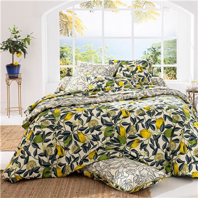 Housse de couette 140x200 - jaune citron