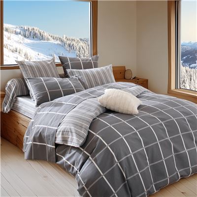 Housse de couette 140x200 - gris