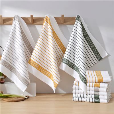 Torchons 50x70 lot de 3 - Multicolore