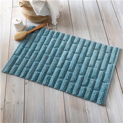 Tapis de bain 50x80 - bleu tempête