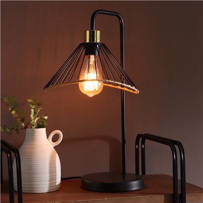 Lampe h47cm - noir