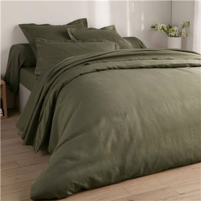 Housse de couette 140x200 - vert kaki