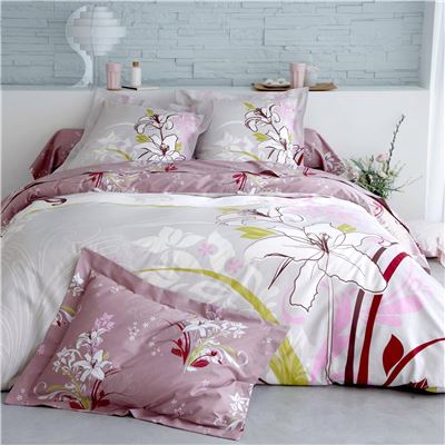 Housse de couette 200x200 - violet parme