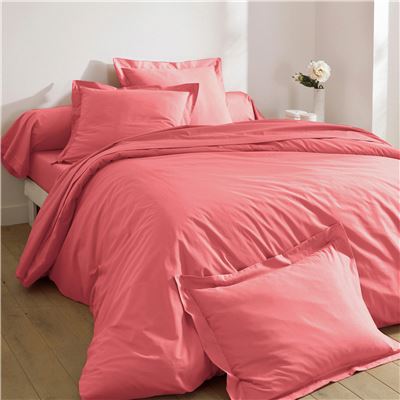 Housse de couette 140x200 - rose bois de rose