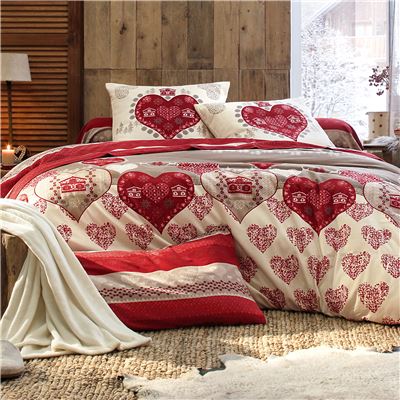 Housse de couette 140x200 - rouge